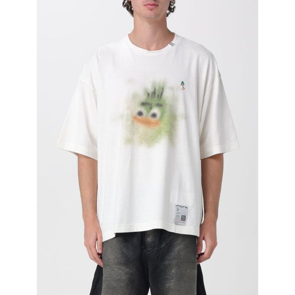 Oversized Cotton Maison Mihara Yasuhiro T-Shirt With Graphic Logo Print